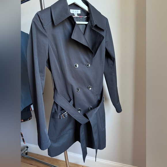 VIA SPIGA Navy Trench Coat in XS - Picture 4 of 13